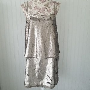 Banana Republic double sequined sided dress EUC